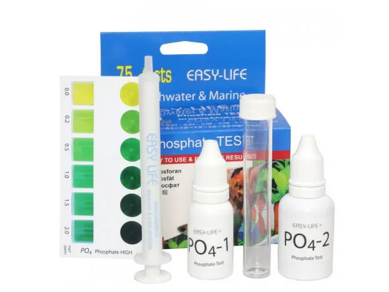 Тест на фосфаты PO4 Easy-Life Phosphate 75 тестов Тест на фосфаты PO4 Easy-Life Phosphate 75 тестов
