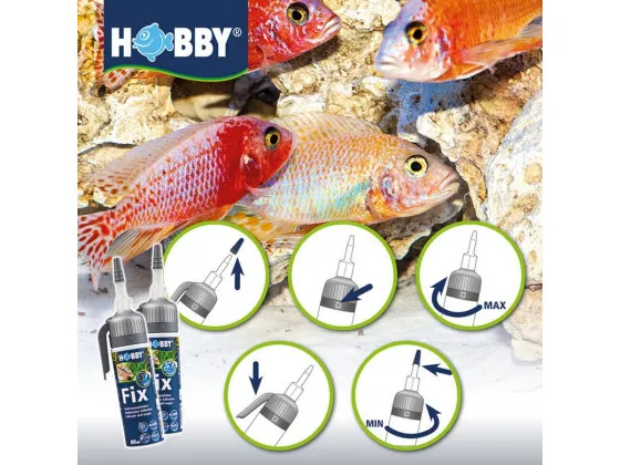 Клей, герметик аквариумный прозрачный Hobby Fix Underwater Adhesive transparent 75мл Клей, герметик аквариумный прозрачный Hobby Fix Underwater Adhesive transparent 75мл