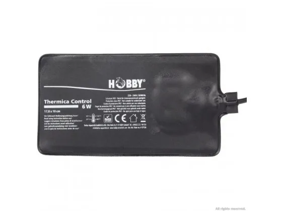 Нагрівальний мат водонепроникний з контролером Hobby Thermica Control 6 Ват IP67 17,8x10см Нагрівальний мат водонепроникний з контролером Hobby Thermica Control 6 Ват IP67 17,8x10см