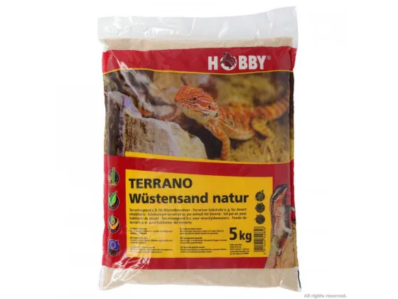 Субстрат для пустынных рептилий Hobby Terrano Desert Sand natural 0,1-0,4 мм 5кг Субстрат для пустынных рептилий Hobby Terrano Desert Sand natural 0,1-0,4 мм 5кг