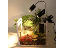 Светильник длинный с зажимной ручкой и регулятором Terrario ReptiSun long