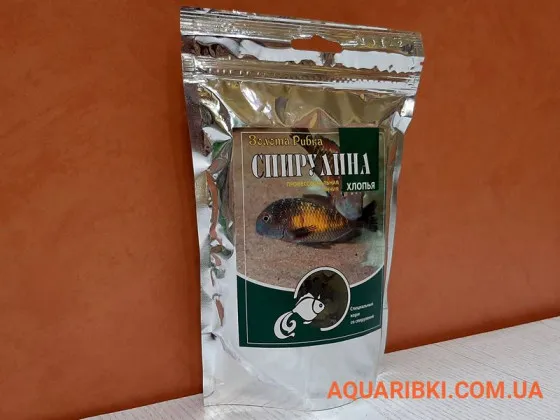 Корм Спирулина хлопья 500 ml. Золота Рибка Корм Спирулина хлопья 500 ml. Золота Рибка