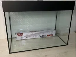 Комплект Акваріум Прямий 72л 60*30*40 см скло 5мм + Кришка + Світло Kruger S-Line 18W  (Україна)