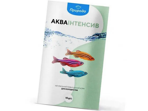 Натуральний корм для акваріумних риб Природа Акваінтенсів 10 г (для молодих риб) Натуральний корм для акваріумних риб Природа Акваінтенсів 10 г (для молодих риб)